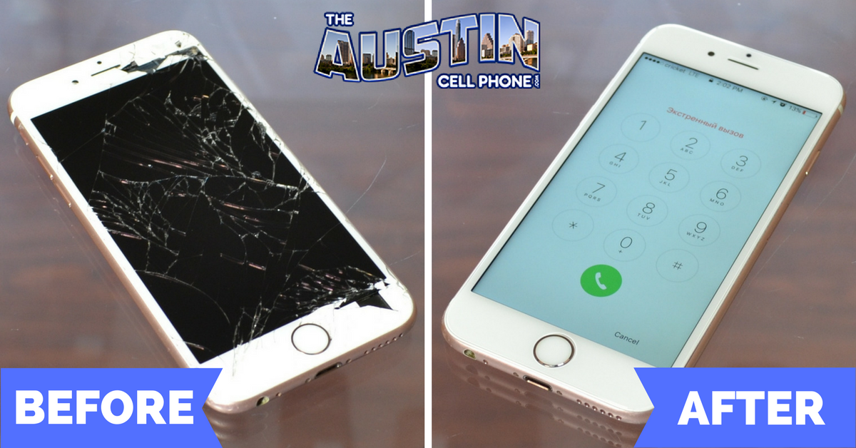 iPhone Screen Repair In Austin Texas Before After